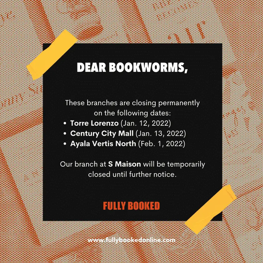 Fully Booked Announcement